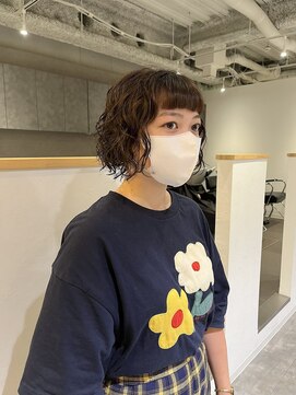 カフ(CAF) CAF FUKO ミニボブ/くるくるパーマ/スパイラル/大阪/心斎橋