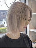 インナーカラーイヤリングカラーダブルカラーベージュカラー韓国