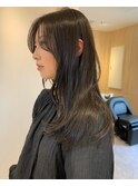 【CRAFT渡邉】地毛風つやグレージュ / レイヤーロング
