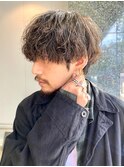 波巻きパーマ×マッシュスタイルで大人な雰囲気に◎