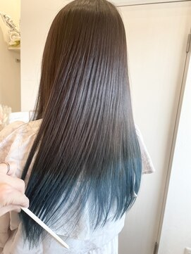 リブヘア(LiB hair) グラデーションカラー×ブルー