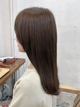 ファルベ(Farbe) くびれ アプリコットオレンジ 夏のヘアアレンジハイライトカラー