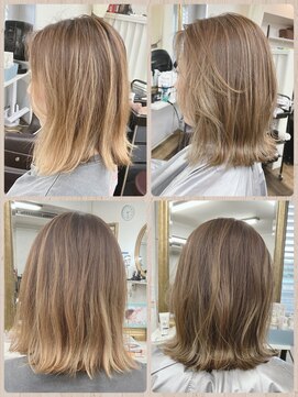 ビーンヘアスタジオ 蒲田(Bean hair studio) 酸性ストレート＆切りっぱなしボブアレンジ☆