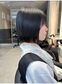 暗めカラー/ボブ/顔周り/前髪/レイヤー/髪質改善/縮毛矯正/柏柏