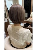 大人可愛い切りっぱなしボブ