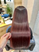 アグ ヘアー ナッツ 秦野店(Agu hair nuts)&nbsp;ワインレッドカラー＊