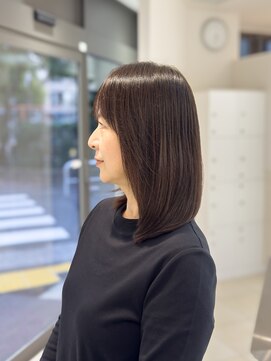サロンイクエヤマザキ 麻布十番(SALON IKUE YAMAZAKI) ブラウンカラー/髪質改善エステ/ロング