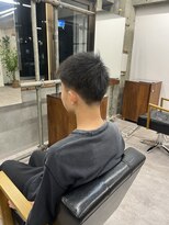 タメ(tame-)&nbsp;サーフカール/フェザーパーマ/ブルーブラック【都賀/メンズ】