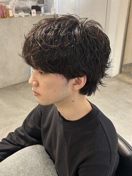 men's/メンズカット/マッシュ/波巻きツイストスパイラル