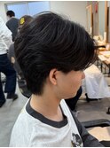 MEN'S/韓国/フェザーパーマ/毛流れセンターパート/下田優也