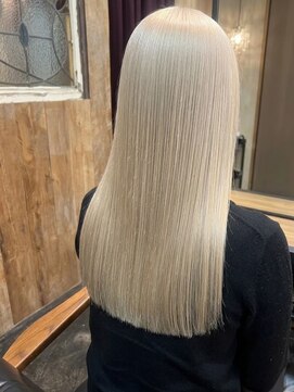 エクーエルム 心斎橋(ECOO yelm) ケアブリーチ/ホワイトブロンド/ハイトーン