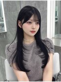 丸型カバー/韓国前髪/ワンホンレイヤー/セミロング/銀座