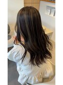 ハイライト透明感ベージュカラー