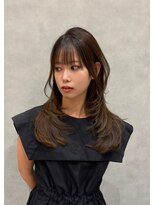 ヘアデザインファブロ イオンモール宮崎店(hair design FABRO.) 【FABRO.宮原】セミロング/レイヤーカット/前髪カット/顔まわり