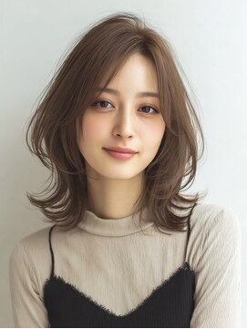 ハーツ 青山表参道店(Heart's) 白髪ぼかし脱白髪染め似合わせレイヤーカット40代50代60代