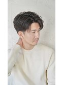 大人センターパートショート清潔感色気メンズヘア