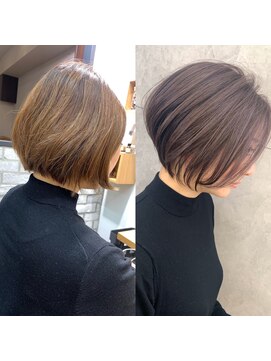 アヴァロン(AVALON) 絶壁解消☆イルミナカラー×大人ショートボブ