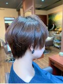 田園調布/マッシュショート/ポイントパーマ/イルミナカラー