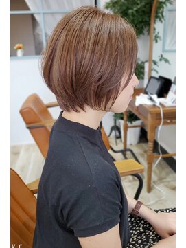 アイル(I'll) ひし形ショートボブ×酸性縮毛矯正×レイヤーボブ30代40代50代