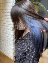 グロー(glow)&nbsp;インナーカラーサファイアブルー/ホワイティーシルバー