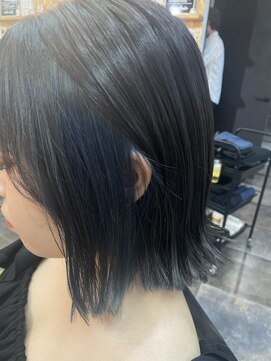 ランプ ヘアスタジオ(LAMP Hair Studio) イヤリングカラー×クリームベージュ