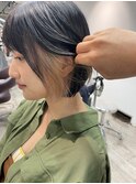 インナーカラーミルクベージュイヤリングカラーハイトーンカラー