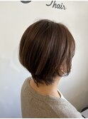 20代30代40代抜け感ショートレイヤーハイライト