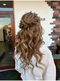 愛されお呼ばれハーフアップここでしかできないヘアセット