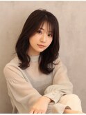 大人可愛い大人美人くすみカラーアッシュグレーベージュ