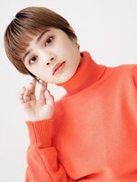 ガーディナ(Gardina)&nbsp;ハンサムショート　オン眉　こなれ感　ケアブリーチ　ベージュ