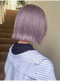 原宿ラベンダーグレージュピンクアッシュミディアムレイヤー