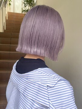 サンク 原宿 表参道(cinq) 原宿ラベンダーグレージュピンクアッシュミディアムレイヤー