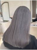 グレーカラー ブリーチ アッシュグレー 白髪染め