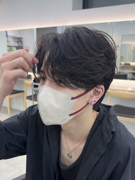 フィフス 栄(fifth) ニュアンスフェザーパーマセンターパートツーブロック栄