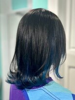 マティーナ ヘアー 池袋(Matina hair) 【インナーカラー×ブルー】池袋美容室