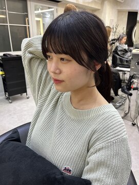 ロンドアヴァントゥス 池袋(Lond aventus) 韓国レイヤー/韓国風/ボブ/髪質改善/黒髪/ブリーチなし〔池袋〕