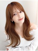 【NEW OPEN】小顔前髪あり後れ毛サイドバングメルティカラー