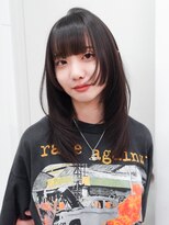 アルバム 新宿(ALBUM SHINJUKU)&nbsp;顔周りレイヤーおくれ毛前髪カット小顔ロング_ba565591