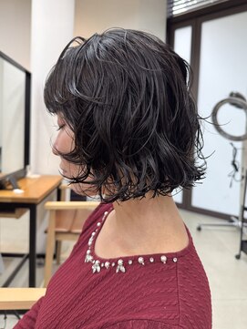 ミィ 表参道(mee.) 似合わせカット ボブパーマ　パーマ ミニボブ 切りっぱなしボブ