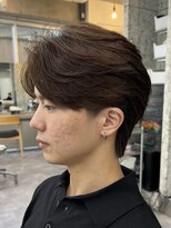 バイフィフス 原宿/表参道(by fifth)&nbsp;毛流れニュアンスパーマメンズカットセンターパートツーブロック