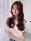 大人ガーリー/韓国/似合わせカット/ヨシンモリ/ココアベージュ