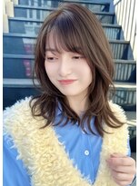 リークフー(Ree cu fuu)&nbsp;レイヤーカット透明感カラー冬カラーくびれヘア