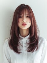 ダル 渋谷/表参道(DAL.)&nbsp;ボルドーカラー/艶カラー/レイヤーカット/顔周りレイヤー