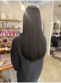 グレージュ艶髪髪質改善艶カラーレイヤー