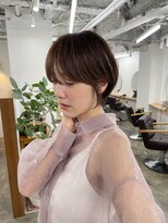 シー 自由が丘(sii.)&nbsp;大人可愛い耳掛けショート/透け感ベージュ/美シルエットショート