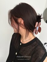 ロールアップスリーブス(ROLL UP SLEEVES)&nbsp;mauve chocobrown / 顔まわりカット