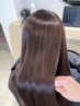 河村限定『艶髪シルクストレート+カット+髪質改善トリートメント』¥35750