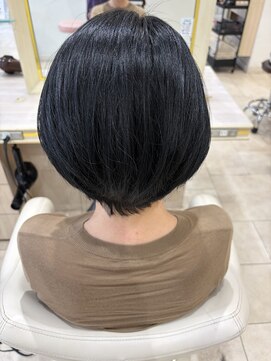 アッシュ 仙川店(Ash) 王道くびれショートボブ40代50代60代グレイカラー白髪染めヘナ