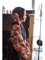 オーバーキャプテンネイキッド(OVER CAPTAIN NAKED)&nbsp;モダンな卒業式袴アレンジ☆