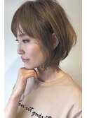 大人可愛いショートボブ/ひし形シルエット/透明感【レセ南柏店】